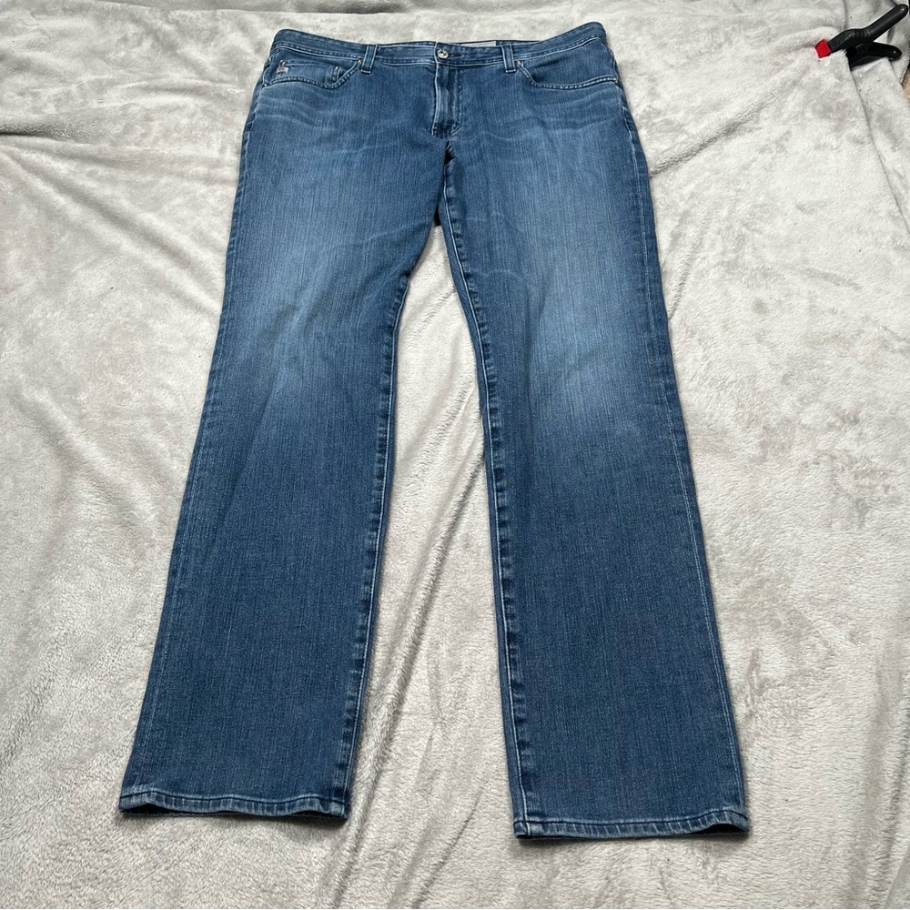 AG Adriano Goldschmied Graduate Jeans Mens 36x33 Blue Denim 360 Stretch